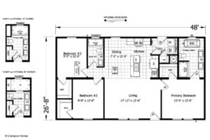 Champion Homes Alexander 2848-02 Floor Plan