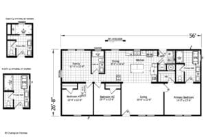 Champion Homes Boone 2856-02 Floor Plan