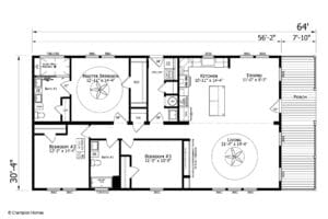Champion Homes Sullivan 3264-02 Floor Plan