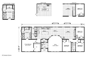 Champion Homes Tryon 70-3276-05 Floor Plan