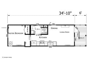 Champion Park Model 150 Floor Plan
