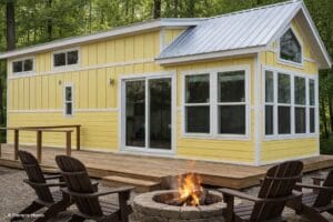 Champion Park Model 528 Loft Yellow Exterior