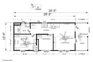 Park Model 4110 Floor Plan